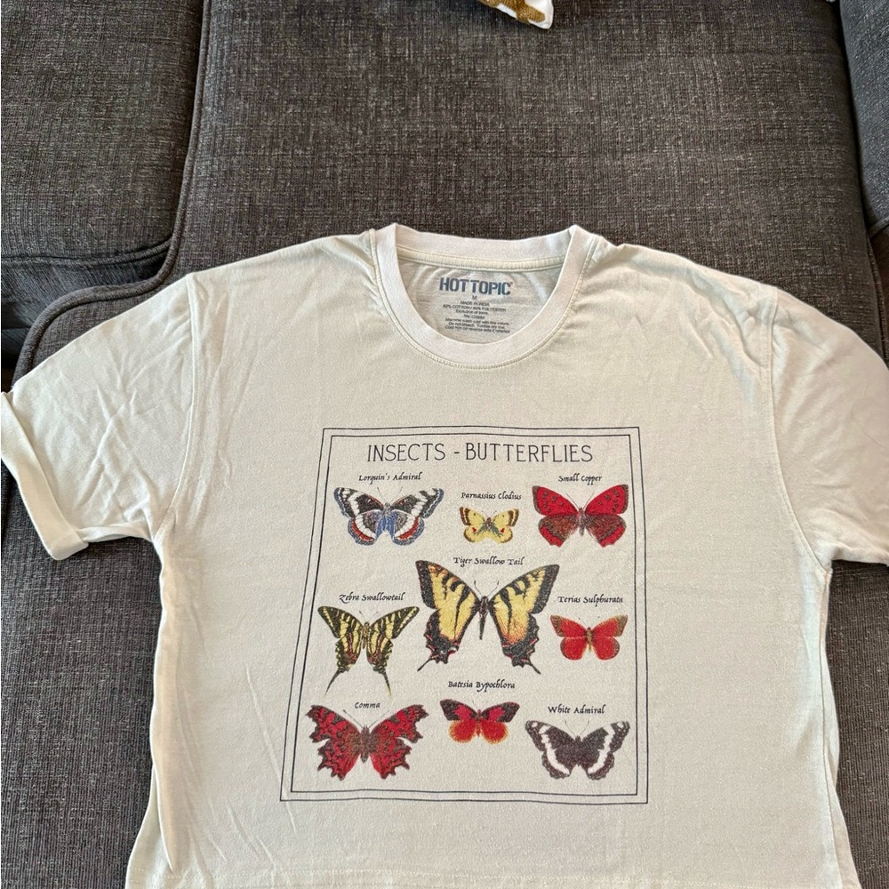 Hot Topic Kids Insect Butterfly Tee - White